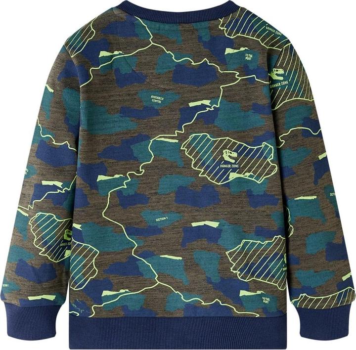 Immagine prodotto VidaXL Felpa da bambino cachi scuro melange 116,Materiale: 80 (116)