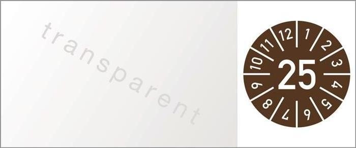 Actual product image HP Autozubehör One-year cable test badge B25xL60mm J.2025 w.months foil