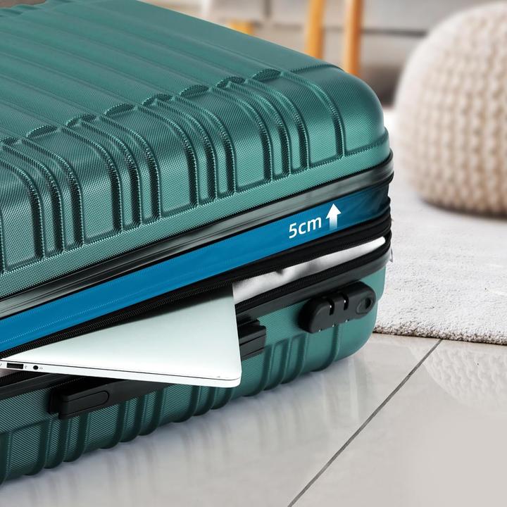 Produktbild Beibye 3-teiliges Hartschalenkofferset mit Zwillingsrollen (Handgepäck (bis 50l), M (50 - 90l), XL (ab 115l))