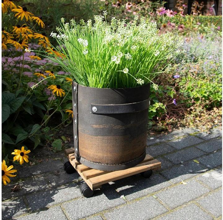 Image du produit Esschert Design Rolleruntersetzer Quadratisch L Braun