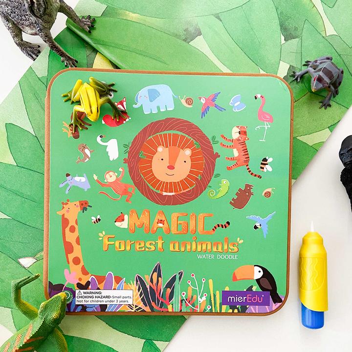Image du produit mierEdu Livre de coloriage aquatique magique - Animaux de la forêt