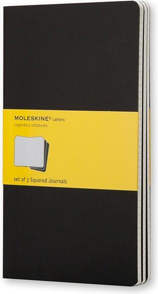 Actual product image Moleskine Cahier Pocket Set of 3 (A6, Checked, Hardcover)