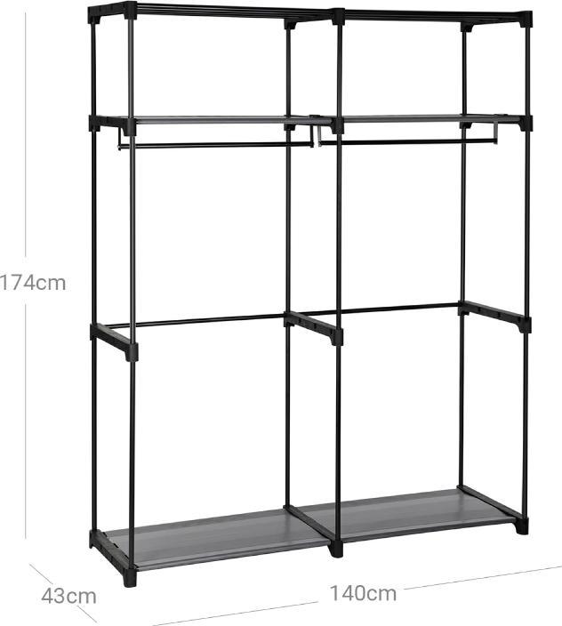 Actual product image Songmics Stoffschrank (140 x 43 x 174 cm)
