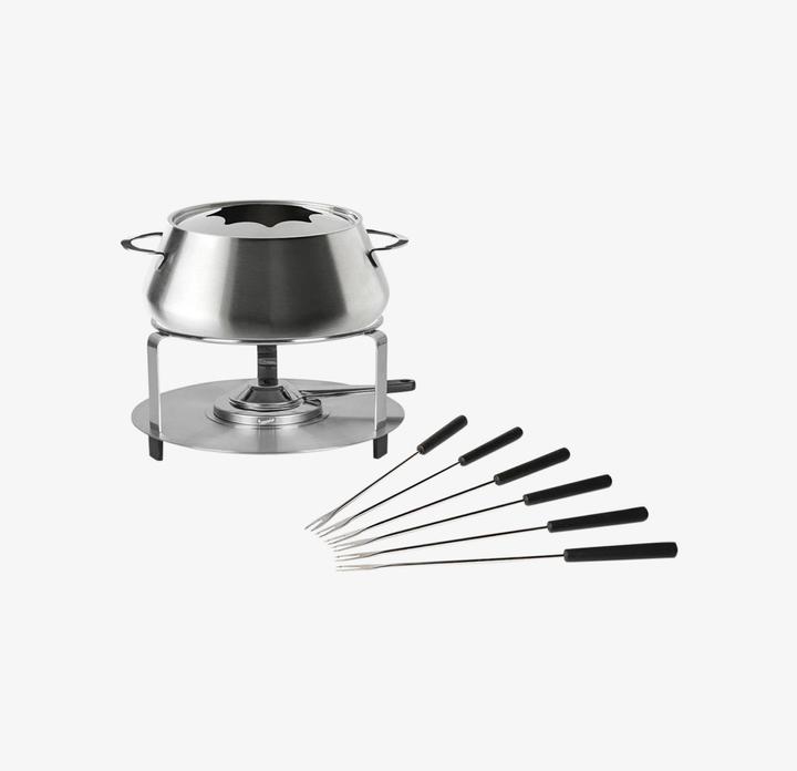 Immagine prodotto Stöckli Set per fonduta color argento (Fonduta Bourguignonne, Fondue Chinoise)