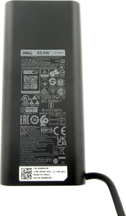 Actual product image Dell AC adapter, 65W, 19.5V, 3 (65 W)