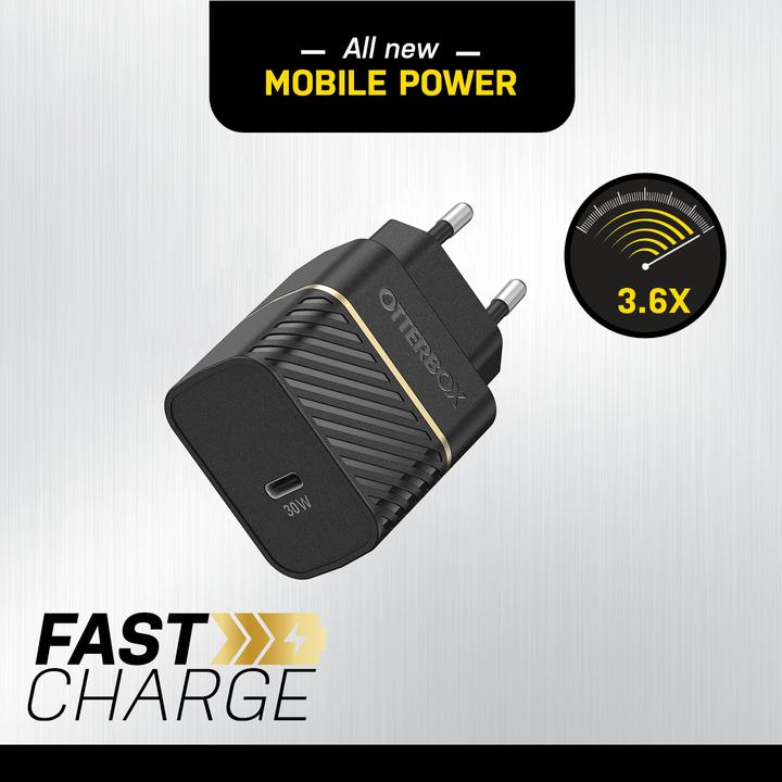 Immagine prodotto OtterBox EU GaN Caricabatterie a parete Fast Charge (30 W)