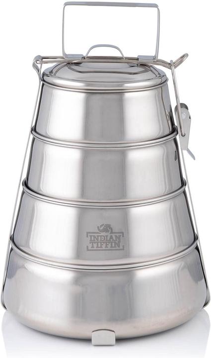 Actual product image Indian-Tiffin 4-stufige Pyramide Indische Tiffin Box