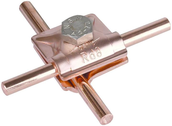 Immagine prodotto Dehn Morsetto MV Cu f. Rd 8mm w. 390057 (Spine e connettori)