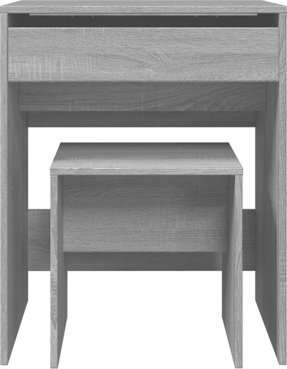 Actual product image VidaXL Dressing table with stool 60 x 40 x 113.5 cm (60 x 40 x 75 cm)