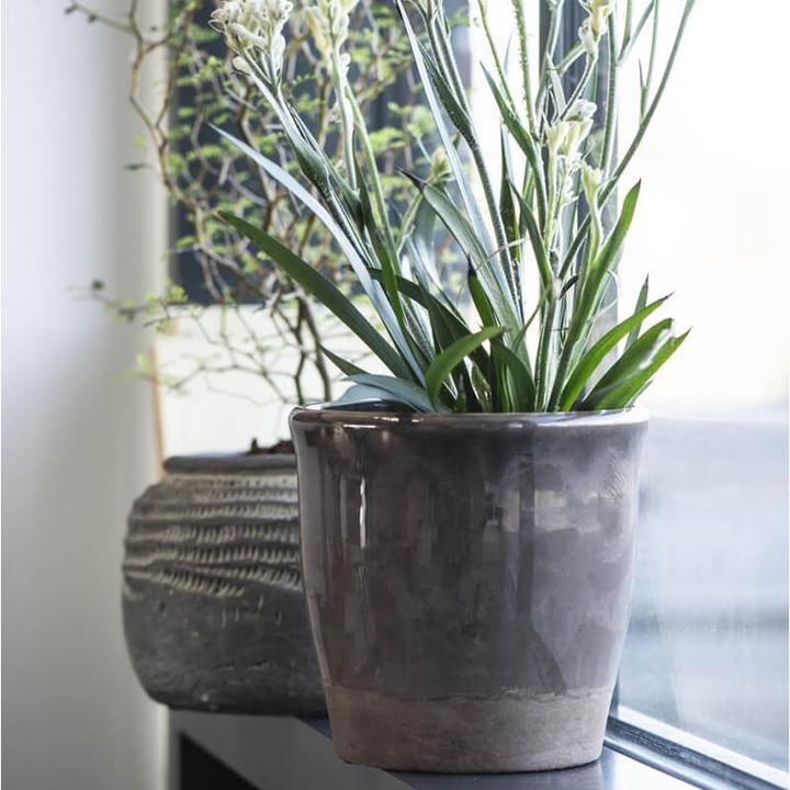 Image du produit Ib Laursen Pot céramique craquelé marron