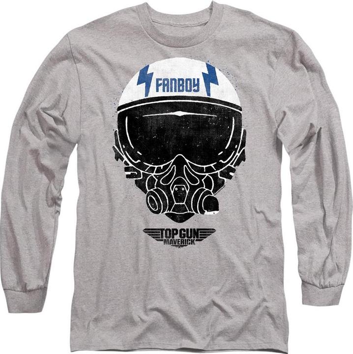 Actual product image Top Gun Unisex Adult Fanboy Helmet T-Shirt (L)