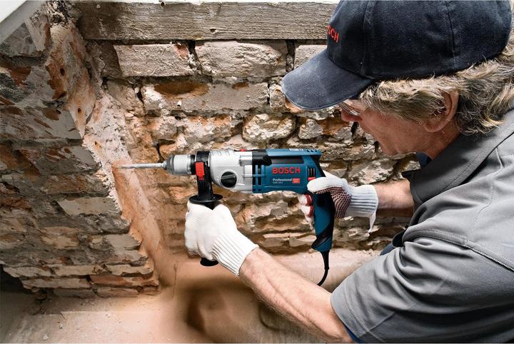Actual product image Bosch Professional Impact drill GSB 24-2, with 7-piece wood drill bit set, hole saw set (Electrical connection)