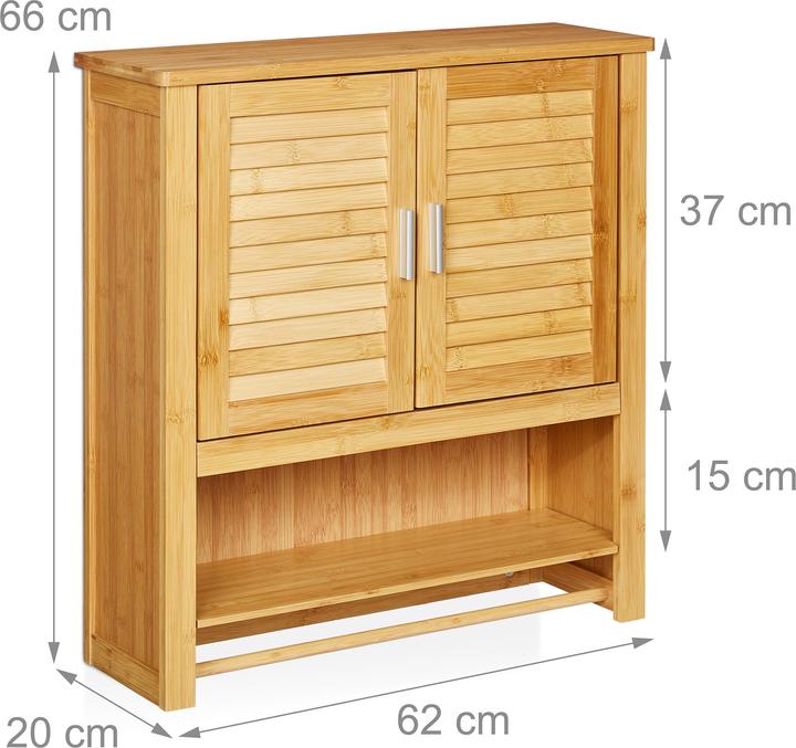 Actual product image Relaxdays Lamellar (62 x 20 x 66 cm)