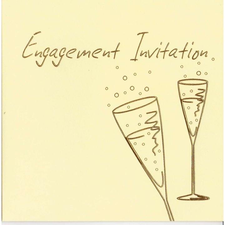 Actual product image Cameos Engagement Invitations (Pack of 6) (6 pcs.)