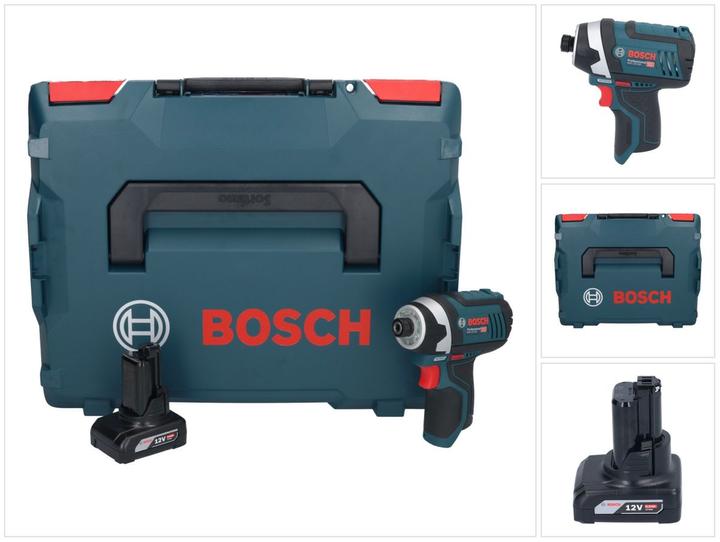 Immagine prodotto Bosch Professional Bosch GDR 12V-105 Professional Avvitatore ad impulsi a batteria in valigetta L-Boxx + 1x Batteria GB (Batteria ricaricabile)