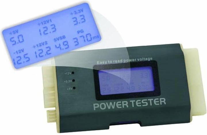 Actual product image Delock Power supply tester III with LCD