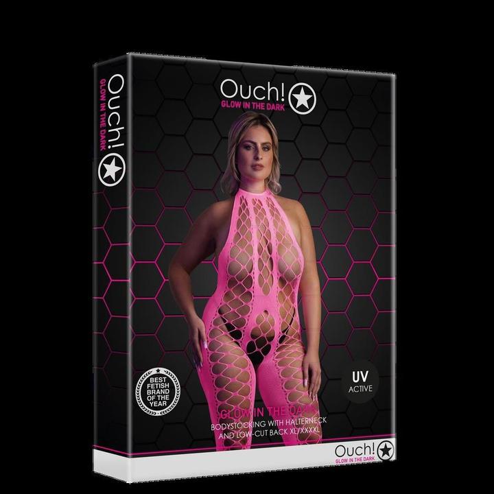 Productafbeelding Ouch! Bodystocking met halternek (XL, XXL, 3XL)