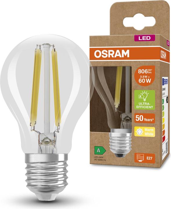 Immagine prodotto Osram Filamento Led Classic A (E27, 4 W, 840 lm, 1 x, A)
