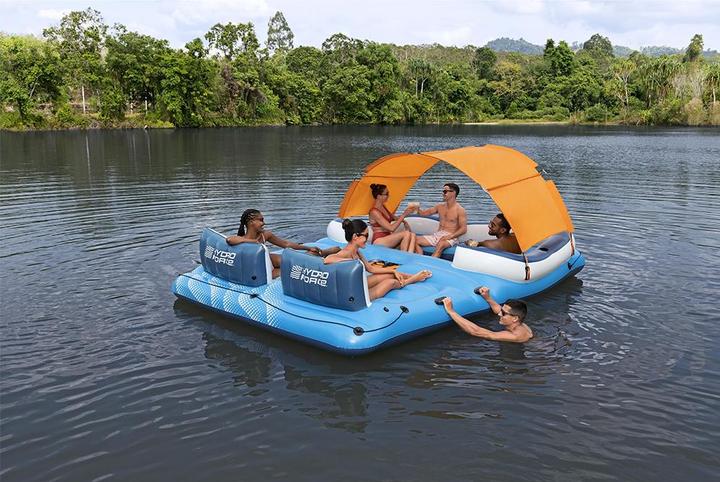Actual product image Bestway Hydro Force Tropical Breeze 6-Person Inflatable Party Island 3.73 m