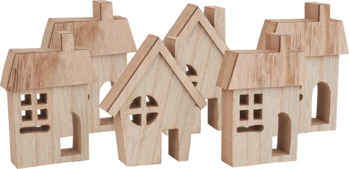 Produktbild VBS Häuser-Silhouetten "Mini", 6er-Set