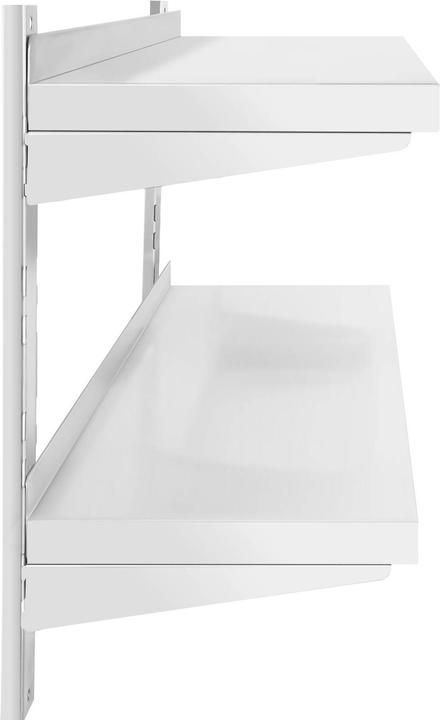 Actual product image Royal Catering Stainless Steel Wall Shelf - 2 shelves - 40 x 120 cm (120 x 40 cm)