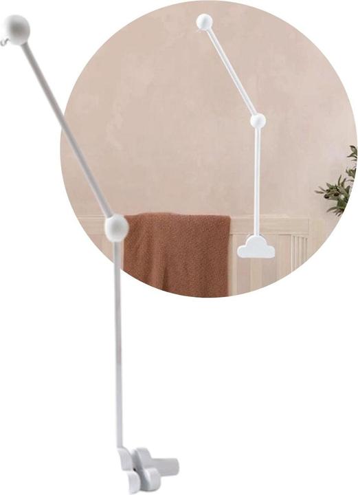 Immagine prodotto Hermex Mobile Halterung Babybett Wolken Glockenhalter Spieluhr Arm