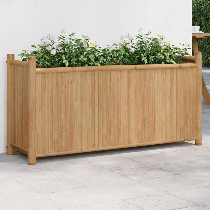 Actual product image VidaXL Planter Raised bed Planter box Vegetable bed Flower box Garden Bamboo