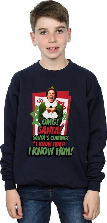 Actual product image Elf Boys OMG Santa Sweatshirt (140, 146)