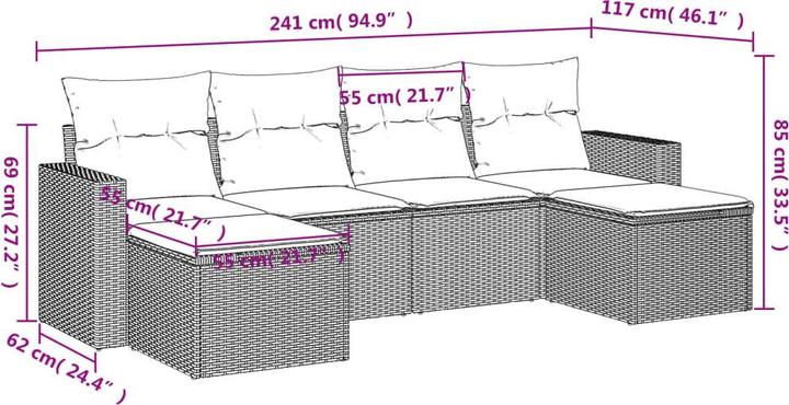 Actual product image VidaXL Wilmont