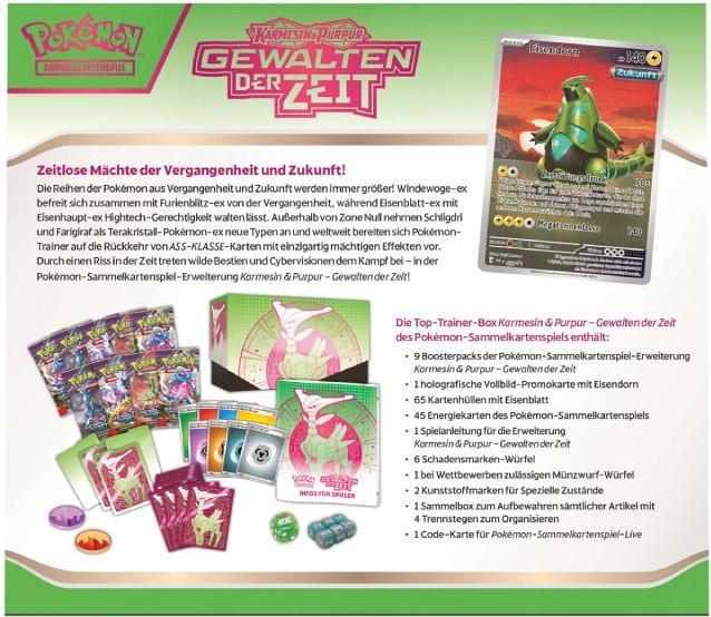 Actual product image Pokémon Top-Trainer Box KP05 (German, Elite / Top Trainer Box)