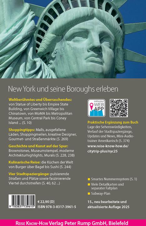 Produktbild Reiseführer New York City (CityTrip PLUS) (Deutsch, Peter Kränzle, Margit Brinke, 2025)
