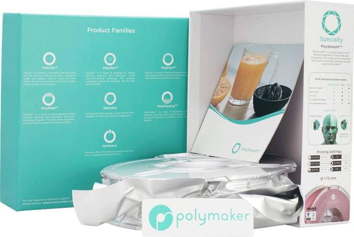 Image du produit Polymaker PJ01009 Filament PolySmooth PVB polissable 1.75mm 750g Pink 1p. (PVB, 1.75 mm, 750 g, Pink)