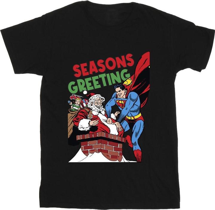 Superman Santa Comic TShirt (XXL)