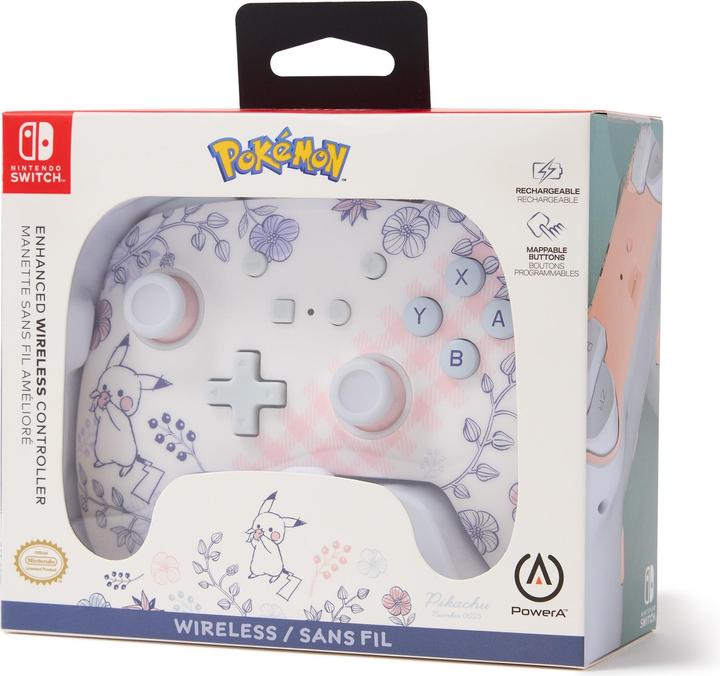 Productafbeelding PowerA Enhanced Wireless Controller Pikachu Garden (Switch OLED, Switch Lite, Switch)