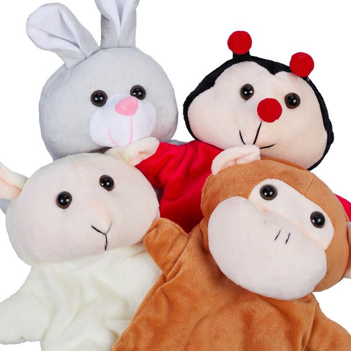 Produktbild Relaxdays 4x Handpuppe