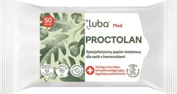 Actual product image Luba Med Protectolan Specialised Toilet Paper For People With Hemorrhoids 50Pcs (50 x)