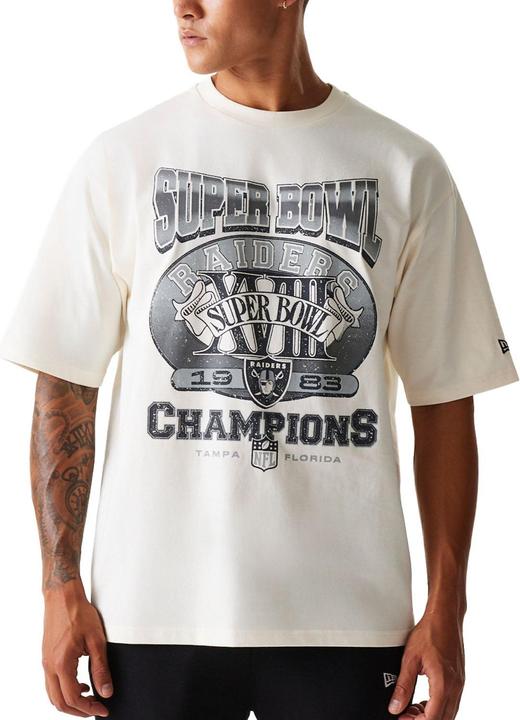 Actual product image New Era NFL Shirt - SUPERBOWL Las Vegas Raiders offwhite XL (XL)