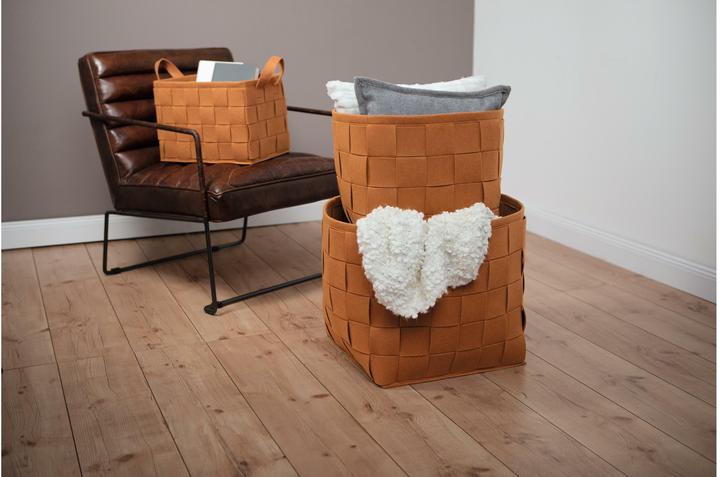 Produktbild N8werk Aufbewahrungskorb Filz 32 cm Rostbraun (1 x, 32 x 32 x 32 cm)