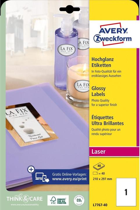 Image du produit Avery Etiquettes photo A4
