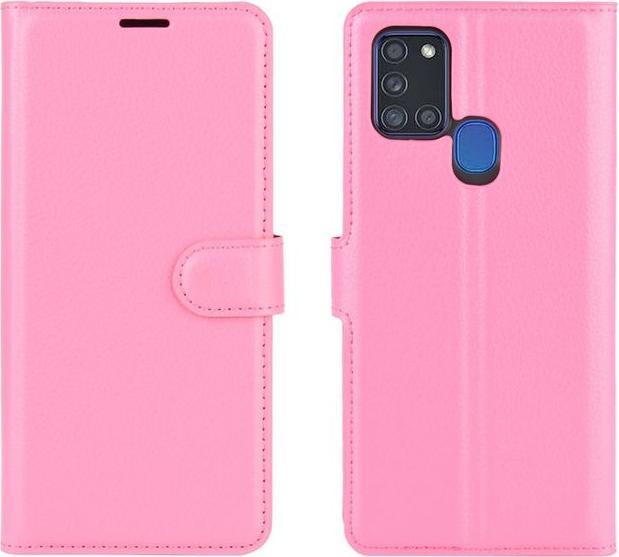 Productafbeelding MU Classic Litchi Leren Boekomslag Serie (Samsung Galaxy A21)