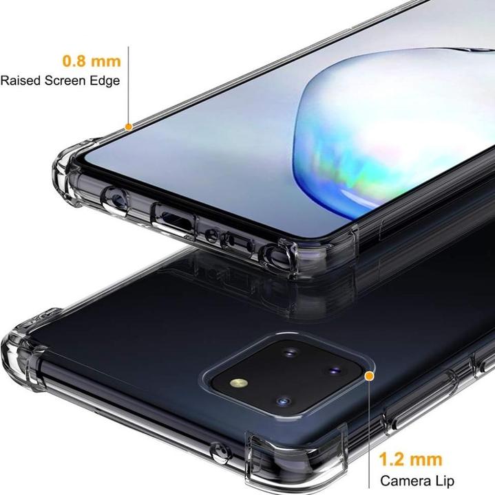 Actual product image Screenguard Samsung Galaxy Note10 Lite Case Crystal Soft Airbag Bumper (Samsung Galaxy Note 10 Lite)
