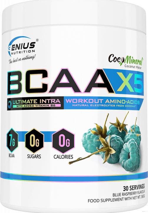 Immagine prodotto Genius Nutrition BCAA-X5 (Lampone blu, 1 pz., 460 g)