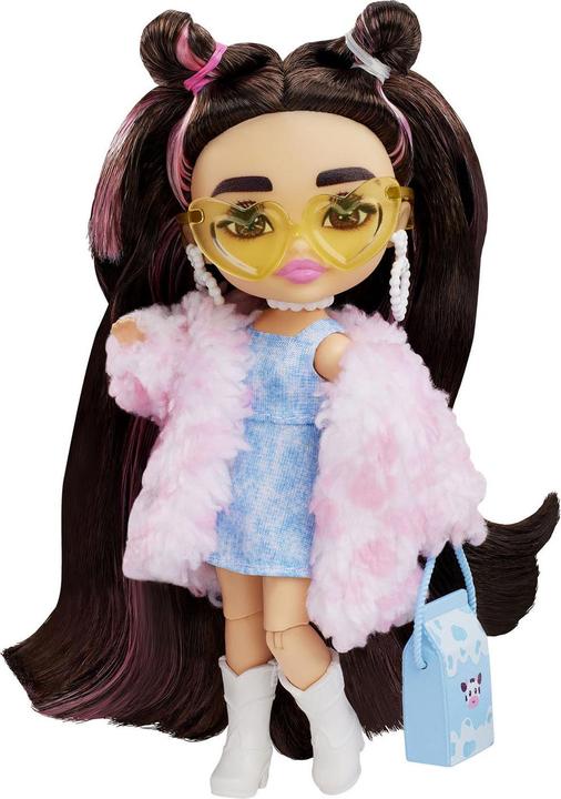 Immagine prodotto Barbie Extra Mini Doll - Cow Print Furry Jacket