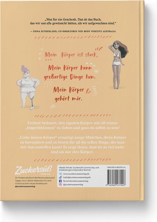 Actual product image Zuckersüss Die Anleitung zur Selbstliebe: Liebe deinen Körper (German, Jessica Sanders, Carol Rossetti, 2020)