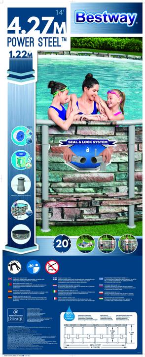 Actual product image Diverse Hardware Bestway Power Steel Swimming Pool 427x122 cm (427 x 122 cm)