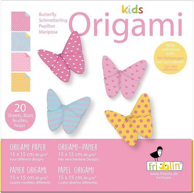 Immagine prodotto Fridolin Carta pieghevole Origami Farfalla 15x15