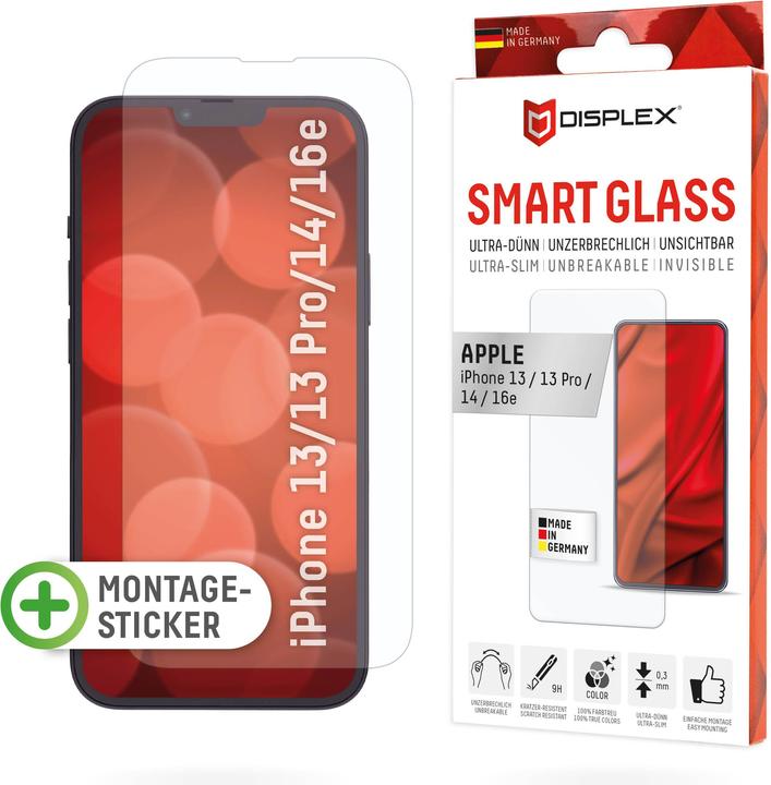 Image du produit Displex Smart Glass, Displayschutzfolie (1 pièce(s), Apple iPhone 13)