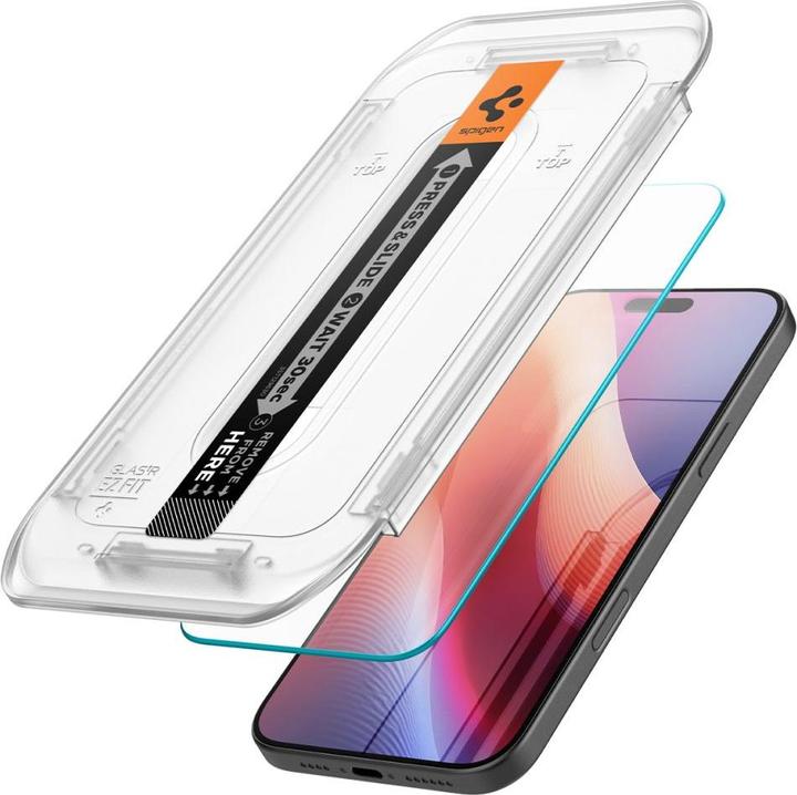 Actual product image Spigen Glas.TR EZ Fit (2 Piece, Apple iPhone 16 Pro Max)