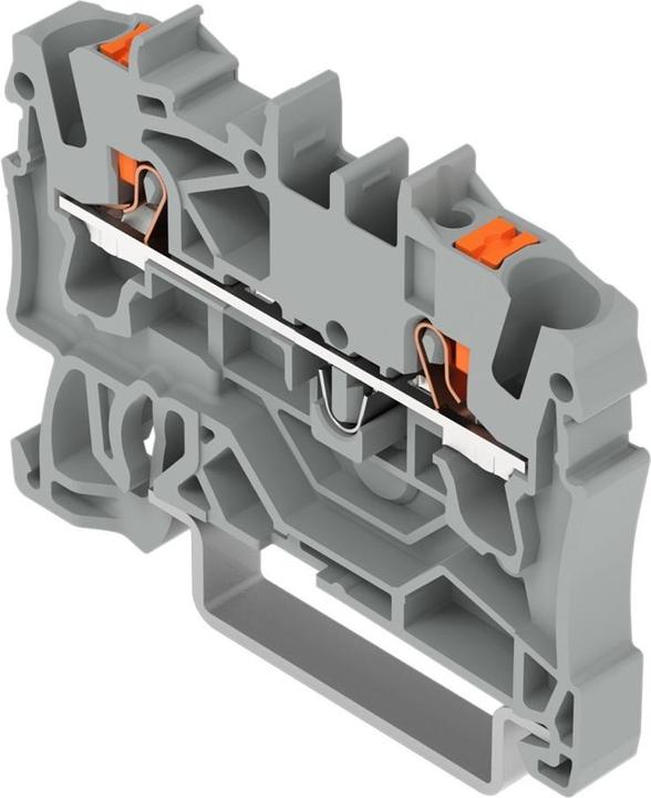 Actual product image Wago 2-conductor through terminal 2202-1201 w.push-button 2.5qmm grey 1