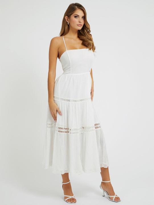 Produktbild Guess langes kleid mit schnürung, damen safa (XL)
